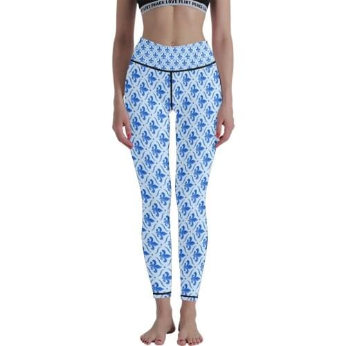 Summer Stretch 3D Printed Womens Yoga Pants High Waist Leggings Breathable Fitness Running Pants Nine-point Pants Leggings