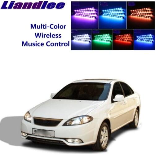 LiandLee Car Glow Interior Floor Decorative Atmosphere Seats Accent Ambient Neon light For Daewoo Lacetti Nubira Gentra J200