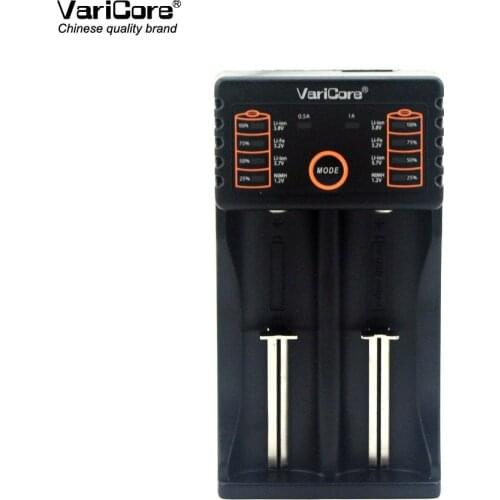 2PCS VariCore V20i r18650 1.2 3.7 3.2 3.85 The AA/AAA 18350 26650 10440 14500 16340 25500 lithium battery smart charger NiMH