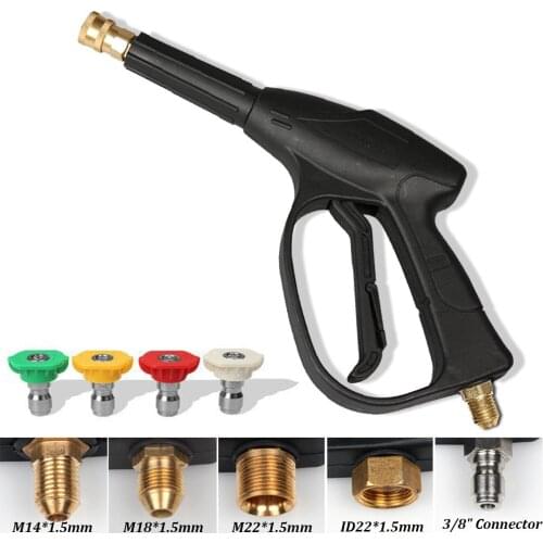 High Pressure Washer Car Cleaning Spray Gun Auto Cleaning Guns With 4 Nozzles For Pressure Water Gun Car Cleaning Tools