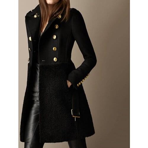 Nowsaa Womens Black Coats