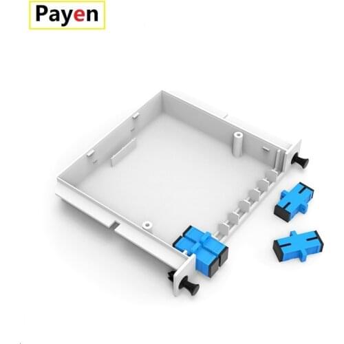 PLC 1x4 Cassette Insertion Type SC UPC Fiber Optic Splitter Optic FTTH Splitter Box Free Shipping