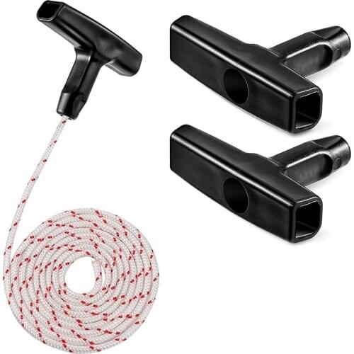 Starter Rope Starter Handle for Lawn Mower Chainsaw Trimmer Edger Brush Cutter Engine Parts Garden Machine Fitting
