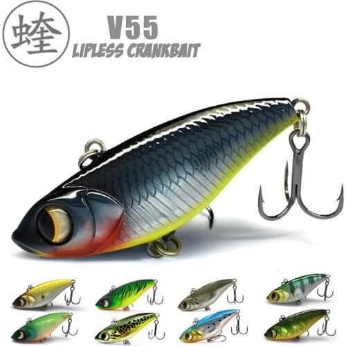 Lurefans VIB V55 Fishing Lure Minnow Artificial Fishing Excellent Quality Floating Sinking 11.5g 55mm