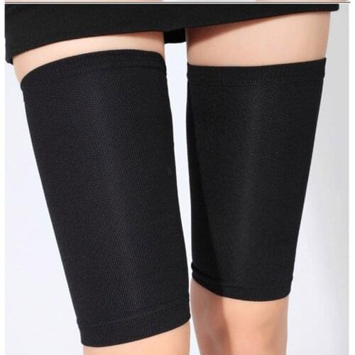 2Pcs Thin Thighs Legwarmer Fat Burning Pants Pressure Protection Leg Socks Non-slip Socks Elastic Anti-friction Thigh Sleeves