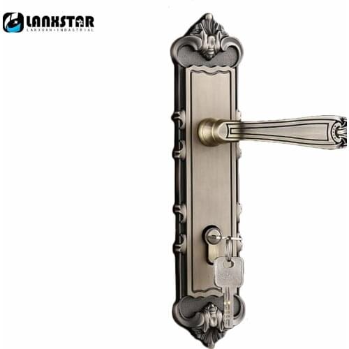 High Quality Zinc Alloy Bathroom Locker Handle Lock Single Tongue Locks High-grade Fine European Handle-locks