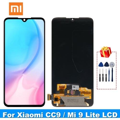 6.39'' Super AMOLED For Xiaomi Mi CC9 LCD Display Touch Screen Digitizer Assembly Replacements Parts For Mi 9 lite Mi CC9 LCD