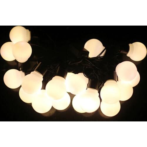 10m 38 5cm big LED Ball String lamps Black wire LED Starry Lights Christmas Wedding indoor outdoor Decoration