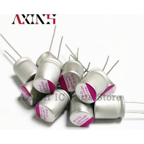 10pcs Solid state capacitors 35V220UF 10 * 12 motherboard capacitance 220UF 35V 10 * 12mm