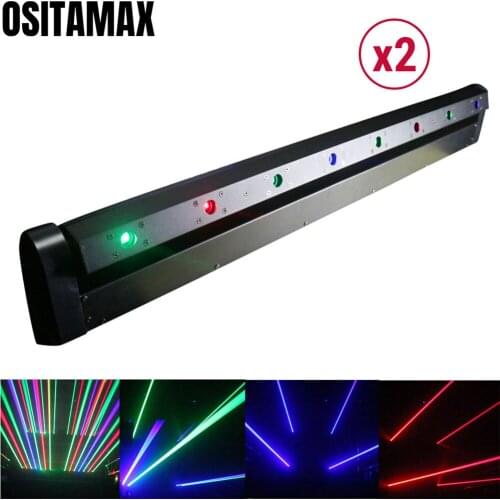2/lot 800mw Laser Projector Beam Moving Head Light Red Green Blue Colors Professional Stage Disco Lighting DJ Equipment Lasers