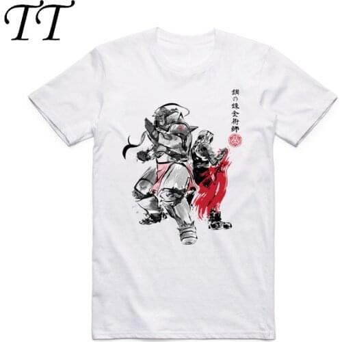 2019 S-XXXL Fullmetal Alchemist Japanese Anime Sumi T-shirt Fashion Short sleeve O-Neck Tops Tees Summer Casual T shirt