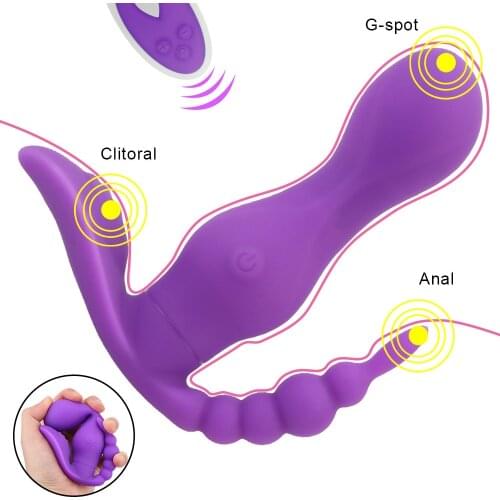 3 In 1 Panties Vibrators For Women Vibrating Dildos Anal Plug Beads Clitoris Massager Wireless Masturbator Erotic Toys Sex Shop