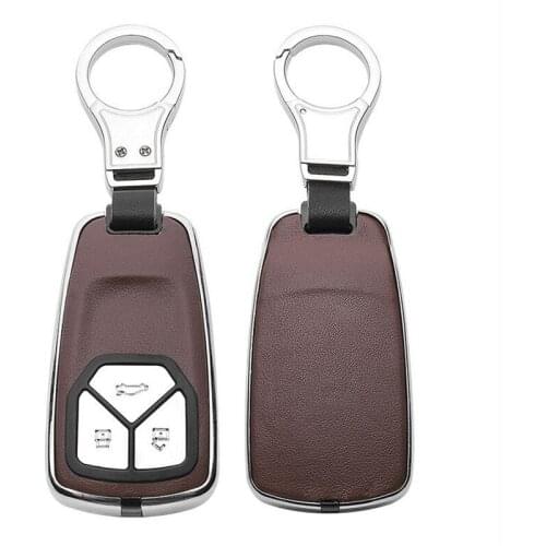 Car Key Cover New Zinc alloy Covers For Audi A1 A3 A4 A5 A6 A7 A8 B9 Quattro TT TTS 8S Q3 Q5 Q7 2009-2017 Ring