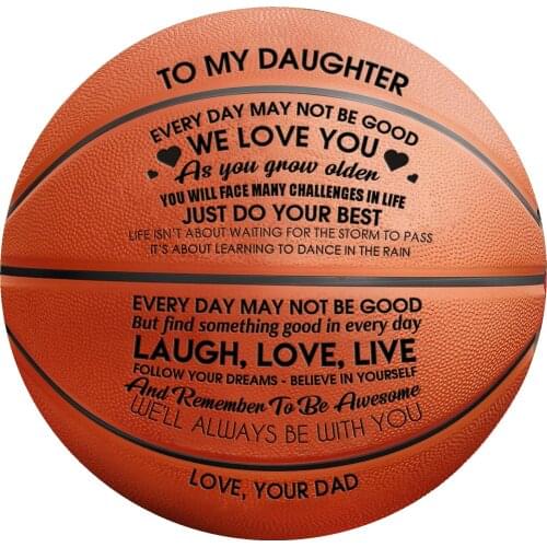 Mom and Dad to My Son You Basketball Wholesale or retail Cheap Basketball Ball Official Size7 Basketball With Net Bag+ Needle