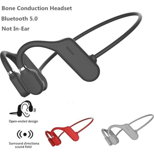 Wireless Bluetooth 5.0 Earphones Air Conduction Headphones Sport Not In-Ear Ear Hook Headset IPX6 Waterproof Lightweight Headset