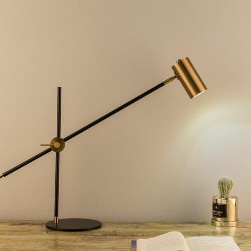 Decorative lamp LED lights Nordic wind of bedroom the head a bed, wrought iron rocker aureate hotel guest room