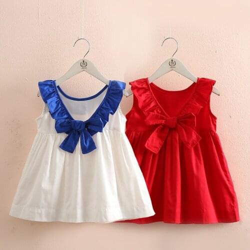 Baby fake two-piece dress 2019 summer new girl childrens clothing childrens striped lapel dress