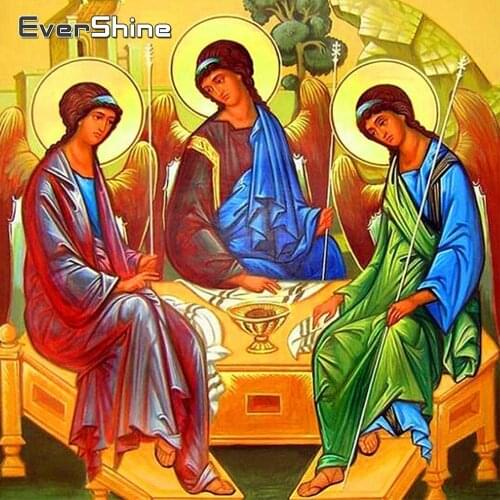 Evershine Diamond Mosaic Sale Religion 5D Diamond Painting Full Display Icons Rhinestones Pictures Diamond Embroidery Portrait