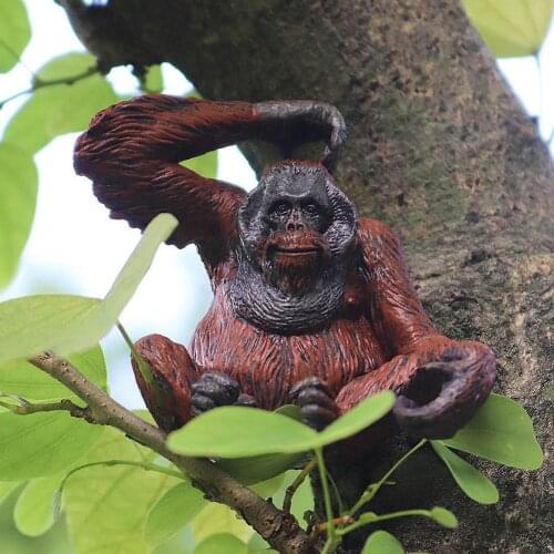 Simulation Orangutan Gorilla Wild Animal Action Figure Collectible Model Kid Toy