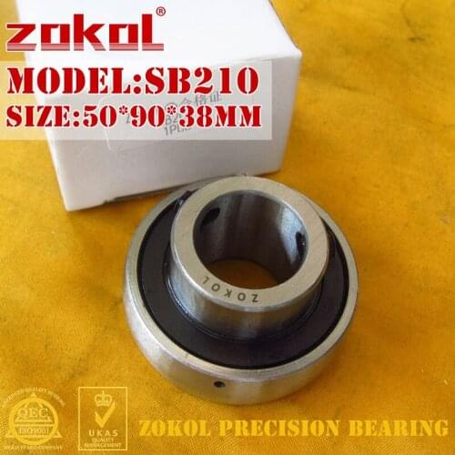ZOKOL bearing SB210 90210 Pillow Block Ball Bearing 50*90*38mm