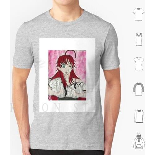Rias Watercolor Print T Shirt Men Cotton Rias Rias Gremory Highschool Dxd High School Dxd Ecchi Hentai