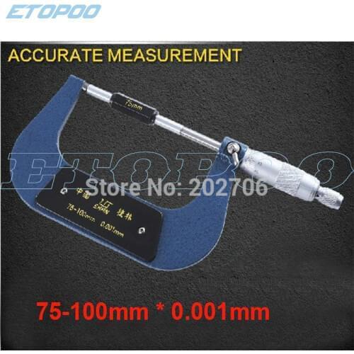 Micron Outside micrometer 75-100mm 0.001 calibration micrometer 0.001mm paper thickness micrometer