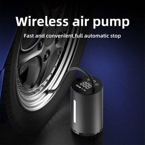 Mini Portable Air Compressor 12V 120 PSI Tire Inflator Electric Auto Pump with Bright LED Light for Car Tires Motorcycle