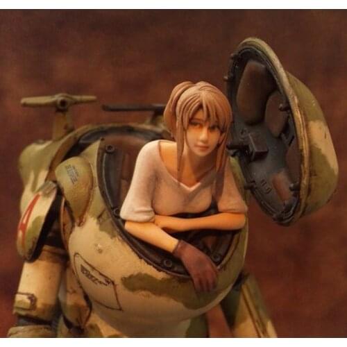 1/20 Female driver, Cockpit, Resin Model figure GK, Ma.k , Japanese mechanical theme, Unassembled and unpainted kit