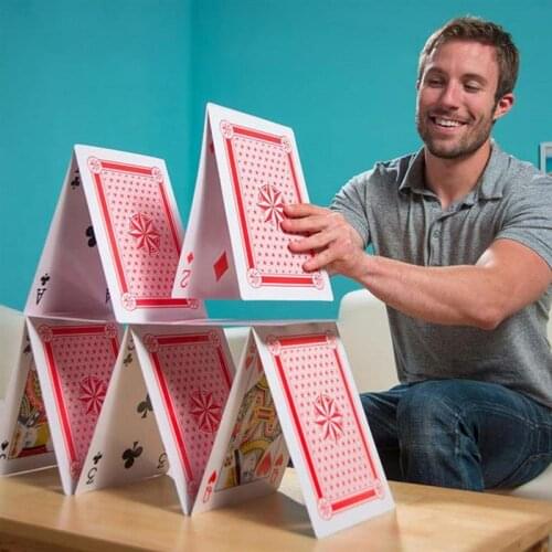 Oversized 54 Pcs Jumbo Playing Cards Giant Game Theme Fantastic Poker Cards Oversized Playing Cards for Table Entertainment