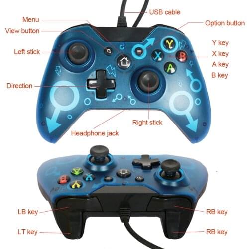 Wired Controller for Xbox one Xbox One USB Wired joysticks for Wins 7 8 10 Microsoft Pc Control Console XBOX One Gamepad