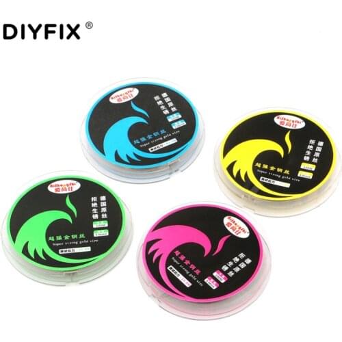 DIYFIX 0.04-0.08mm LCD Screen Separation Wire 100m Cutting Line Diamond Wire for iPhone Samsung Mobile Phone Repair Hand Tools