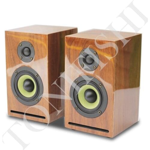 Oak solid wood three-inch HIFI passive labyrinth speaker, subwoofer speaker, power: 30-80W, impedance: 4 ohms