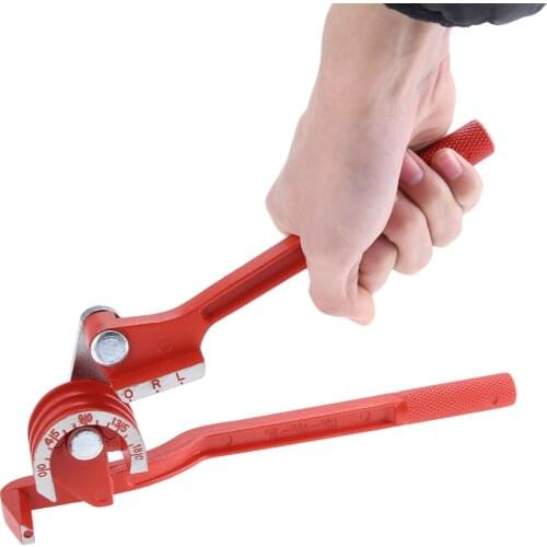 3 In 1 180 degree 6mm 8mm 10mm Pipe Bender Copper Air Conditioning Tube Manual Elbow Tool 1/4" 5/16" 3/8" 6 8 10mm Tube