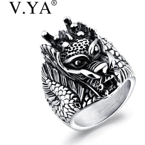 V.YA Punk Rings For Men