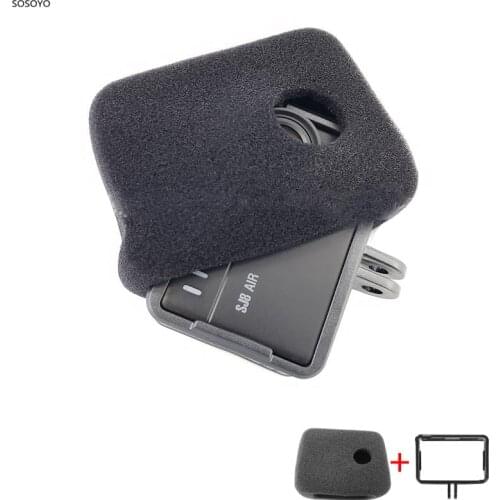 Sponge Foam Wind Cap Windshield Cover Housing + Protective Frame Case For SJCAM Sj8Pro Sj8plus Sj8Air Action camera Accessories