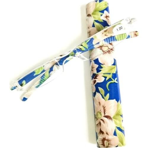 Women Flower Fashion Colors Unbreakable Presbyopia Reading Glasses 1.0 1.5 2.0 to 4.0 Ultralight Plastic Eyeglasses R008