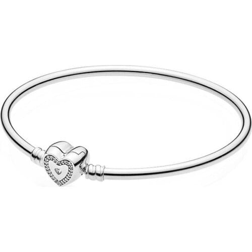 S925 forever family harmony love shape buckle bracelet female Sterling Bracelet mothers Day gift