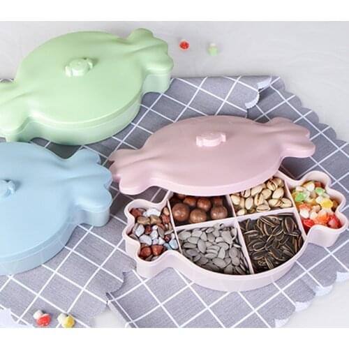 050 Cute Storage Tray fashion Fruit Tray Decorative Plate Food Dessert Storage Dish Decoration candy box 29.5*17.8*6.5cm