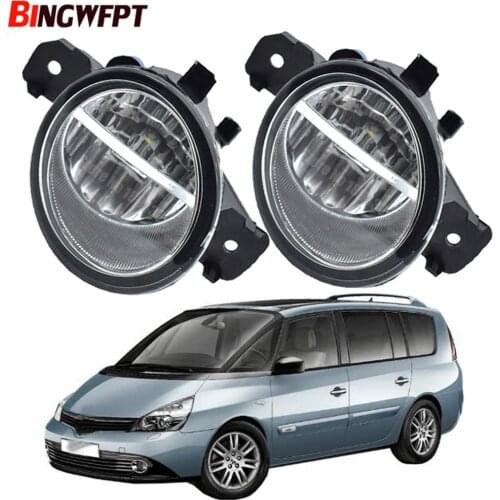 1pair Fog Light Assembly LED Fog Light Car Front Halogen Fog Lamp 12V For Renault Espace 4/IV (JK0/1_) MPV 2003-2012