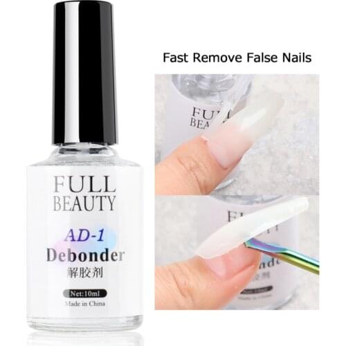 10ml Liquid Degreaser For Removing False Nails/UV Gel Polish/Rhinestone Professional Dissolving Nail Art Debonder Glue LA1869