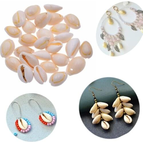 50pcs/bag Shell Beads Oval Seashell For DIY Jewelry Making Necklaces Bracelets Handicrafts Supplies