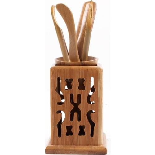 6pcs/set Retro Natural Bamboo Matcha Tea Tools Cutters/scoops/clips/stick/storage box Japanese Tea Ceremony ToolsTea Measure