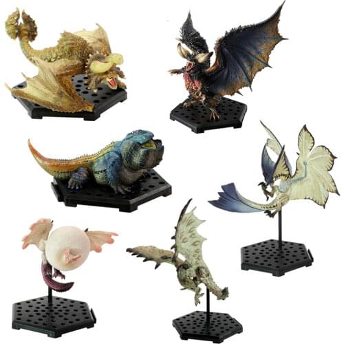 6PCS Different Style Japanese Anime Monster Hunter World Plus Vol.10 PVC Models Ancient Dragon Action Figure Collect toys