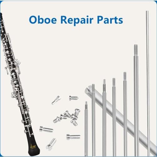 63Pcs Oboe Repair Tool Set Maintenance Parts Screws Threaded Shaft Rod Oboe Parts Replacement Woodwind Instrument Accessories