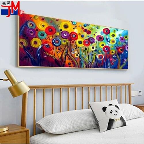 Abstract Color Flower DIY 5D Diamond Painting Full Round Drill Diamond Embroidery Mosaic Landscape Creative Hobby Crafts Gift