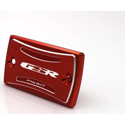 For SUZUKI GSR 600/750/250F/400 Motorcycle Aluminum Front Brake Fluid Reservoir Cover Cap With Logo