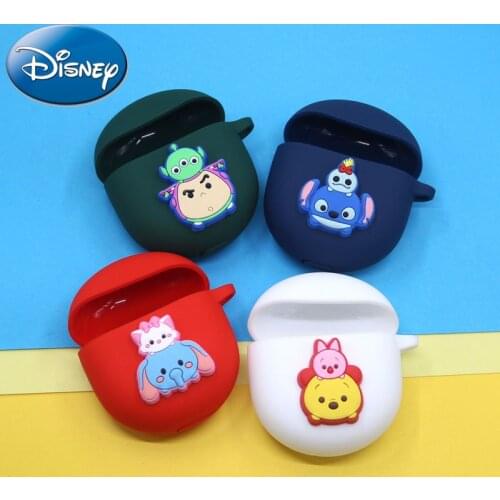 Disney Cute Protective Cover Shell Anti-lost Earphone Case For Realme Buds Air Pro Air 2 TWS Bluetooth Earphone Accessories