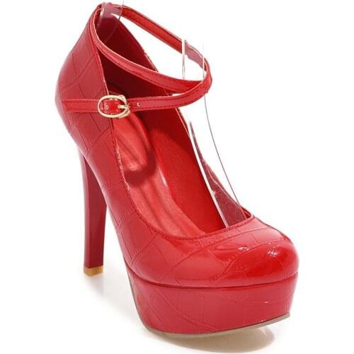 Age season new sexy stilettos ultra-high with shallow mouth waterproof Taiwan 40-43 strap shoes 1838