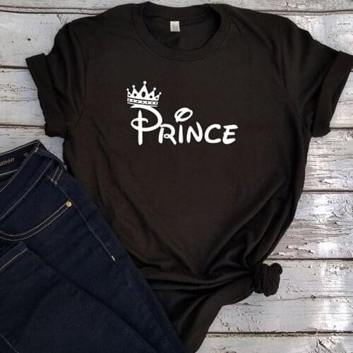 Valentine Day White Top T Shirt Mens T 2020 Prince Princess Couple Tshirt Fashion 2020 Graphic Tees Men Print Harajuku