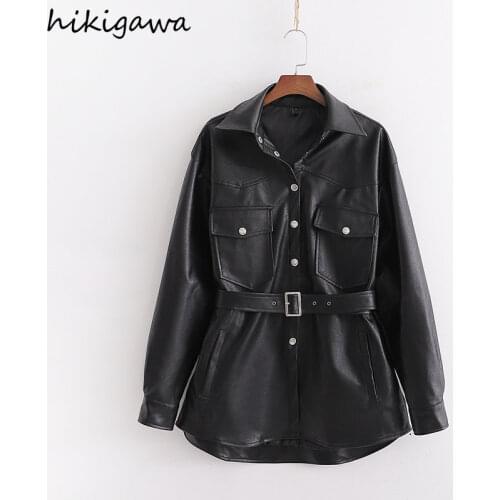 Женские кожаные куртки HIKIGAWA China At AliExpress
